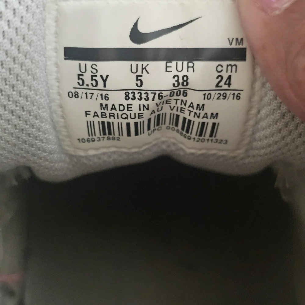 Nike Air Max Gray and Orange Sneakers